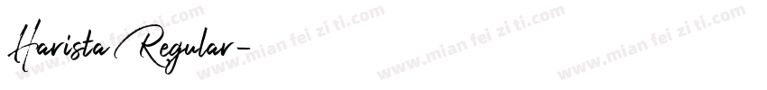 Harista Regular字体转换